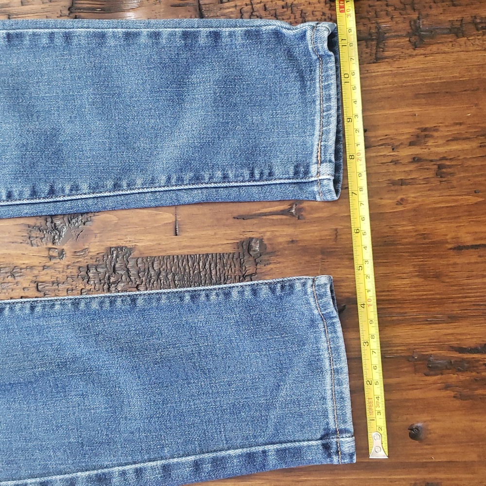 Levi's 721 High Rise Skinny Ripped Distressed Blue Jeans Size W28 L30 - Picture 14 of 14